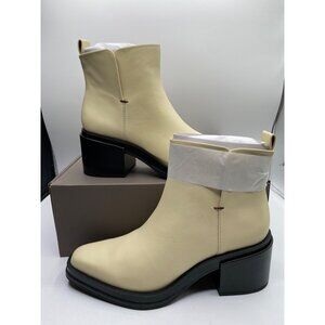 Franco Sarto Cream Ankle Booties